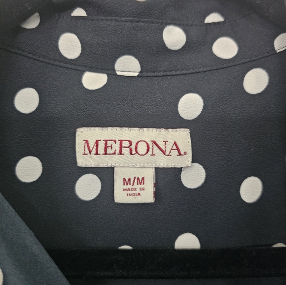 Merona Button Up Shirt Medium - Picture 2 of 3